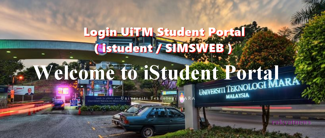Login UiTM Student Portal ( istudent / SIMSWEB )