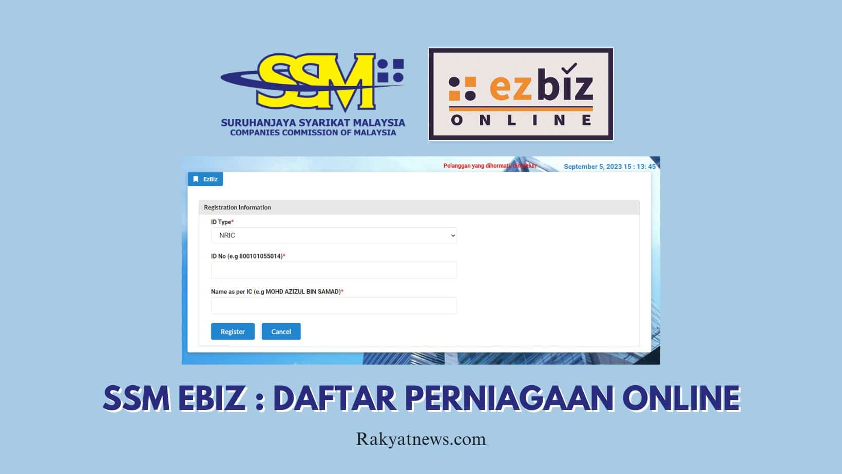 SSM EBiz Daftar Perniagaan Online